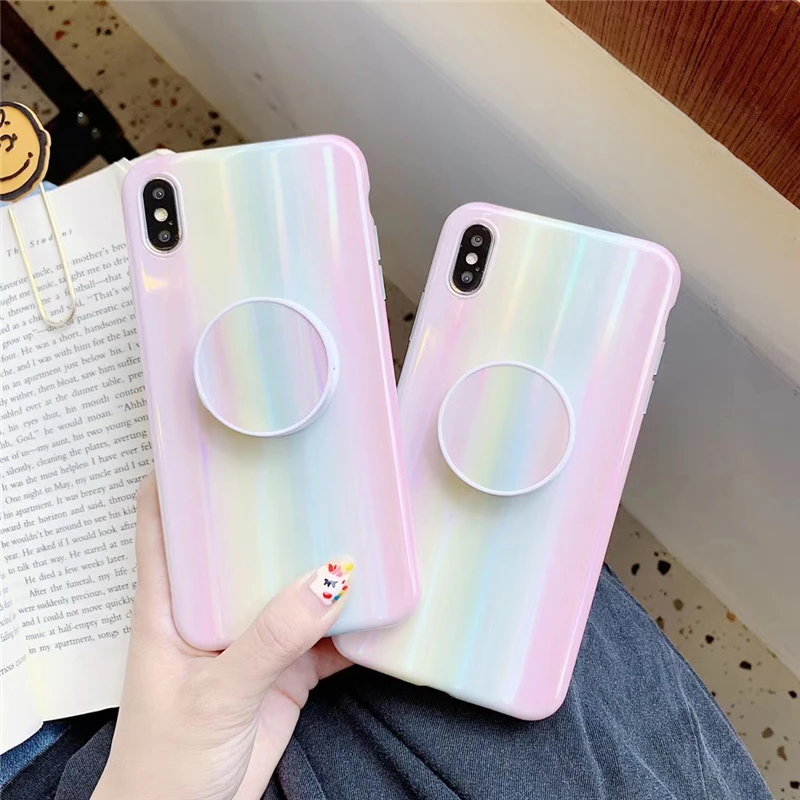Милый розовый чехол для телефона с динозавром для iphone 11pro max 7 8 Plus, мягкий чехол IMD Для iphone X, задняя крышка, чехол с кольцом
