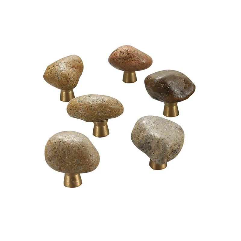 Уникальные ручки из натурального камня и цинкового сплава для дверей ящиков