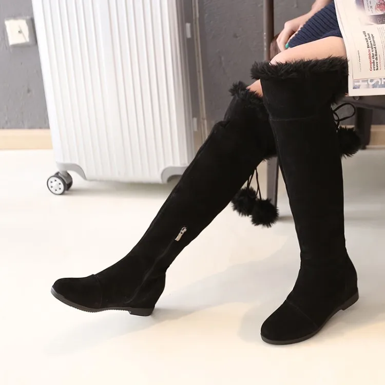 Женские ботфорты до бедра зимние сапоги больших размеров 10 | Обувь