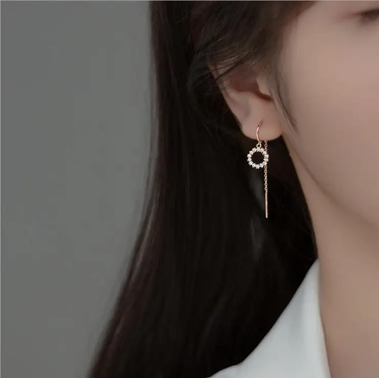 

Серебряные серьги 100% гарантированно Твердые 925 Висячие серьги из серебра 925 пробы с фианитами