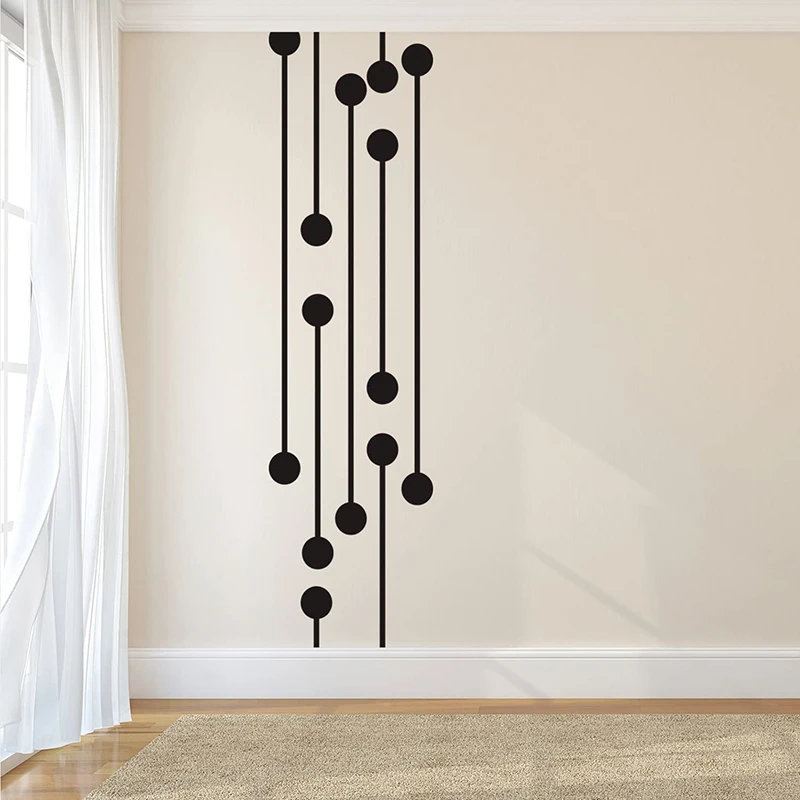 

Geometric Digital Circuit Trendy Modern Decor For Home Living Room Bedroom Office Workplace Peel Off Vinyl Sticker Decals
