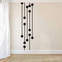 geometric digital circuit trendy modern decor for home living room bedroom office workplace peel off vinyl sticker decals