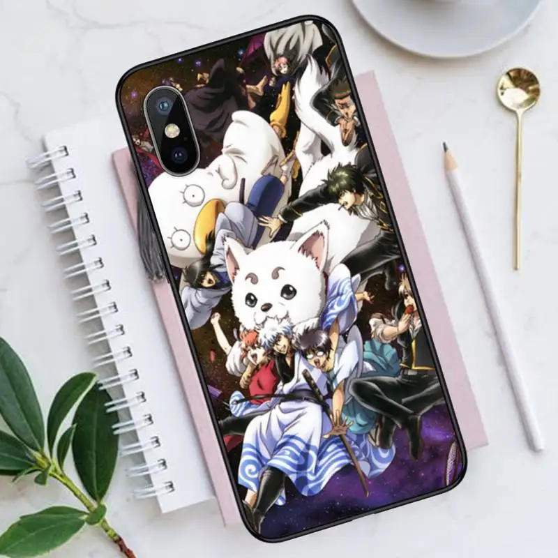 

Japan anime Gintama Phone Cases for iPhone 11 12 pro XS MAX 8 7 6 6S Plus X 5S SE 2020 XR Luxury brand shell funda coque