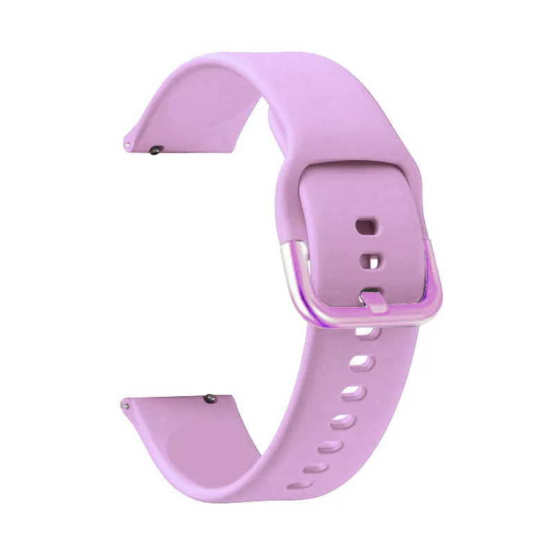 18mm 20mm 22mm Silicone Band for Samsung Galaxy Watch Active 2 Active 3 Gear S2 Watchband Bracelet Strap for Huami Amazfit bip