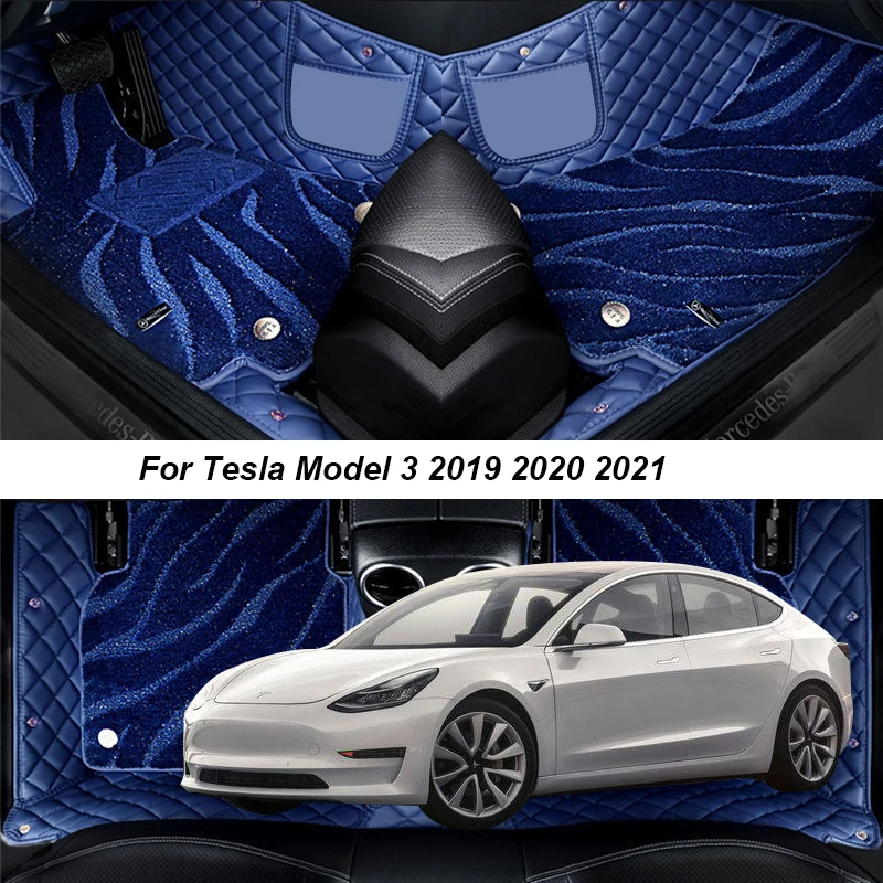 

Автомобильные коврики для Tesla Model 3 2019 2020 2021, коврики Surround, аксессуары для интерьера автомобиля, коврики
