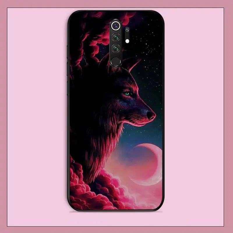 TOPLBPCS angry snow wolf черный чехол для телефона Корпус RedMi note 9 4 5 6 7 5a 8 pro max 4X 5A 8T|Бамперы| |