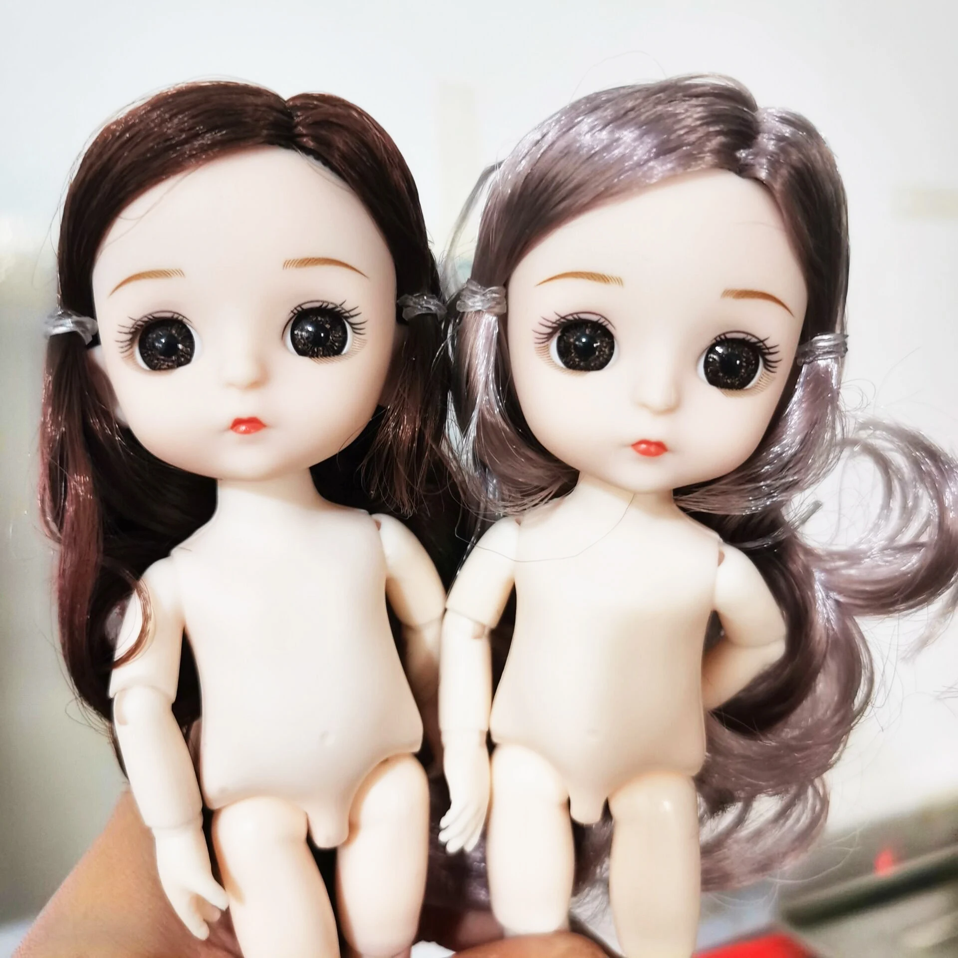 Новая мини кукла BJD 16 см девочка ребенок 3D глаза красивая игрушка с одеждой наряд