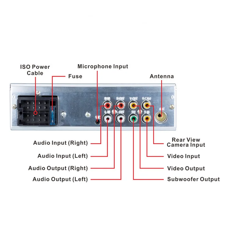 Автомобильный RDS радио 4 1 &quotэкран Din автомобильный BT сенсорный экран Авторадио USB