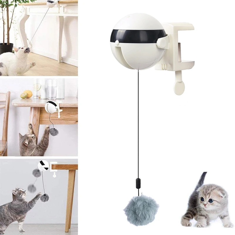 

Automatic Cat Toy Ball Electric Lifting Interactive Self Playing Teaser Puzzle Smart Pet Cat Ball Toys Supplies for Cats Kitten