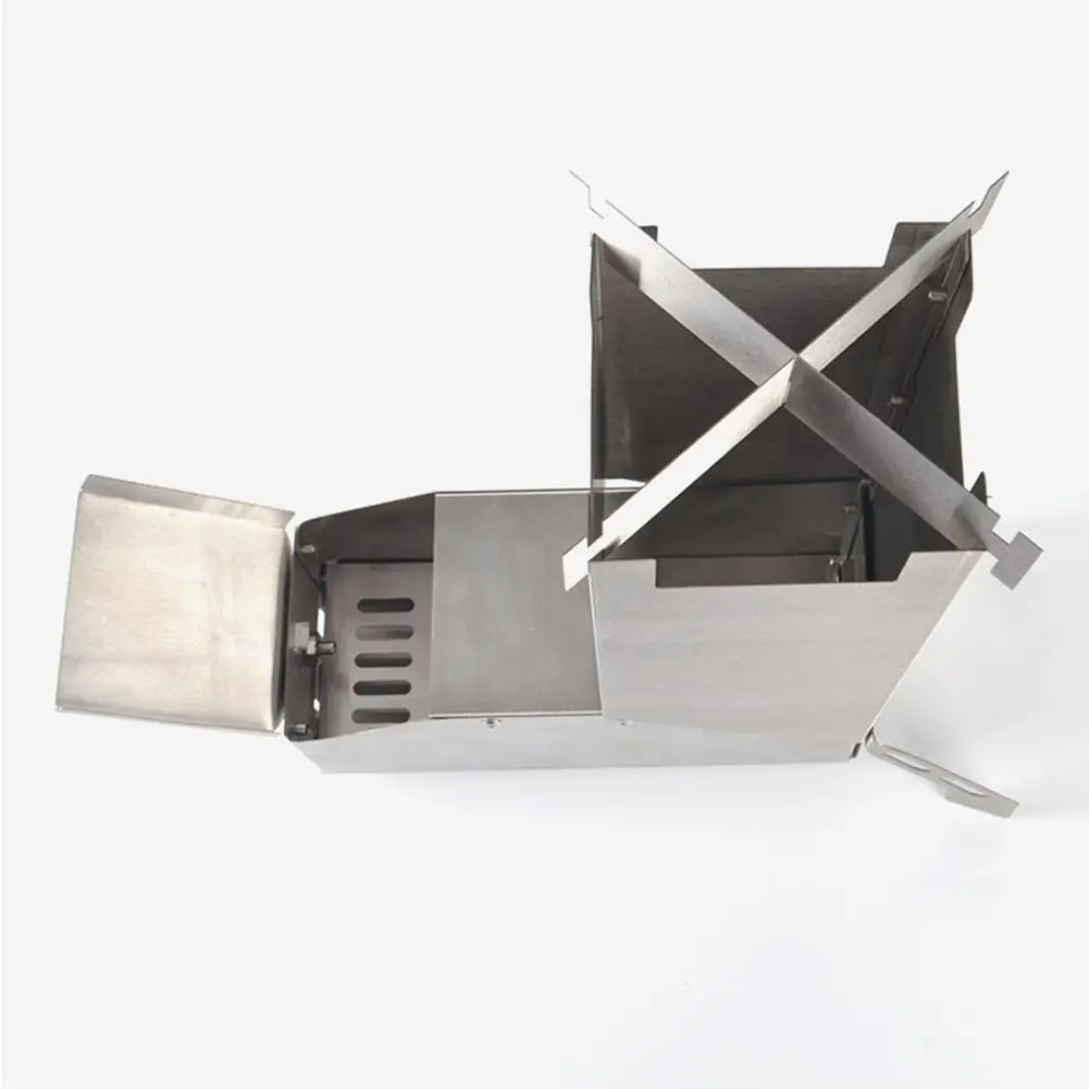 Портативная Складная ракетная плита из нержавеющей стали напольная дровяная