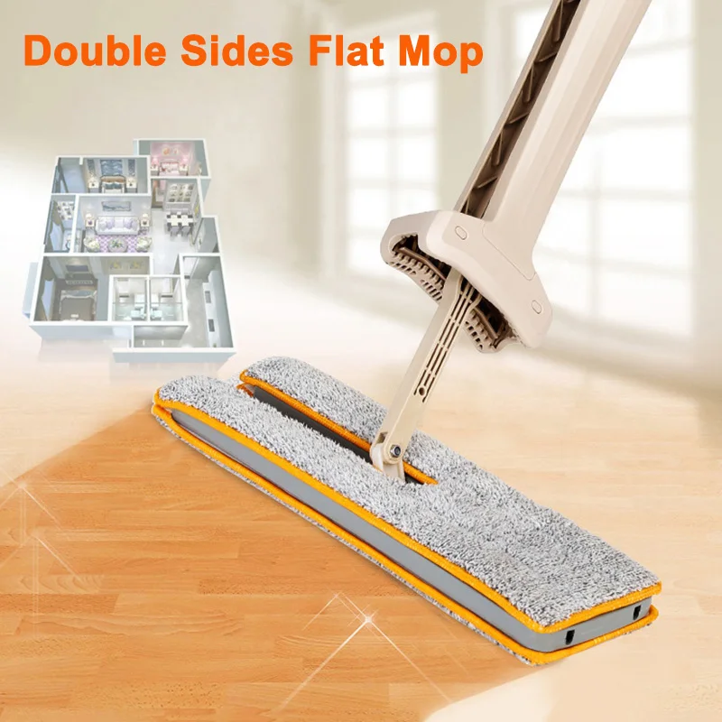 Двусторонняя швабра кухонные тапочки для мытья пола домашние аксессуары плоская