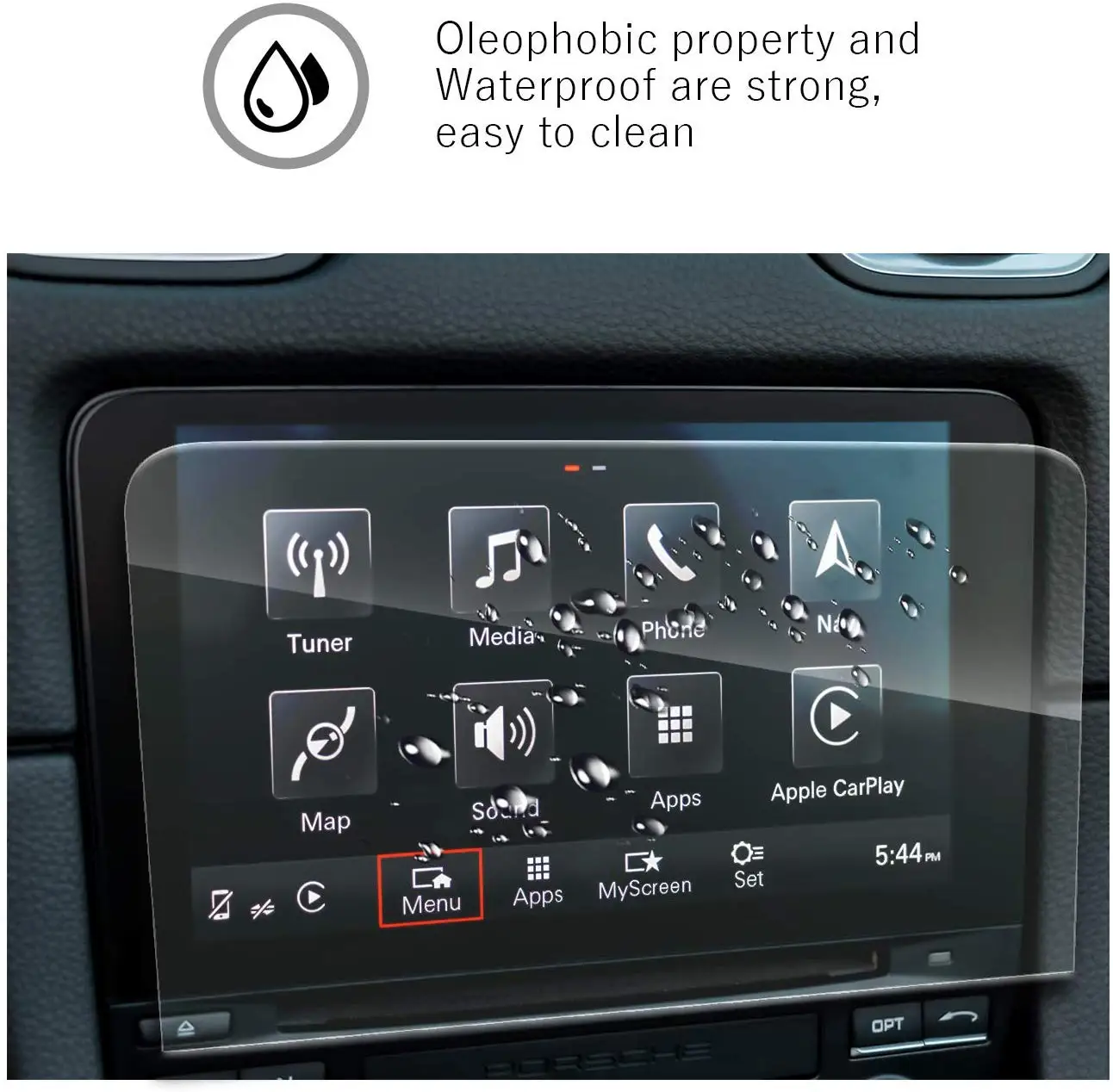 Для Porsche Cayenne 2017 2018 7 дюймов закаленное стекло уменьшение отпечатков пальцев
