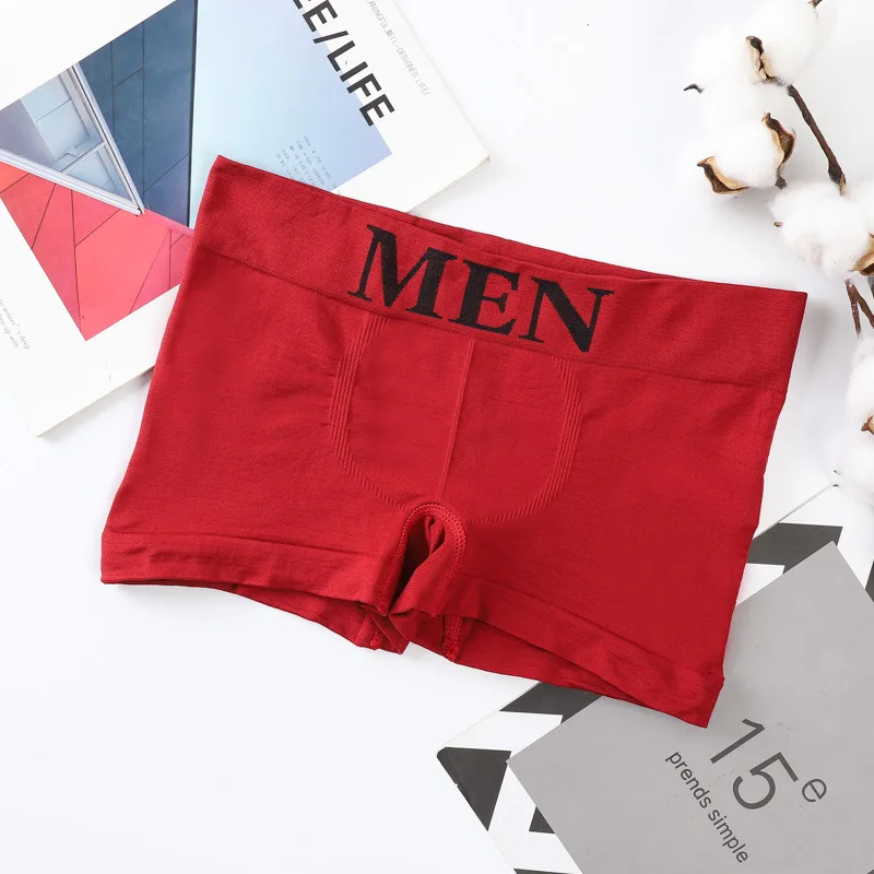 

New mid-waist mens underwear, mens boxer briefs, seamless elasticity, comfortable, breathable, trendy boxers for men