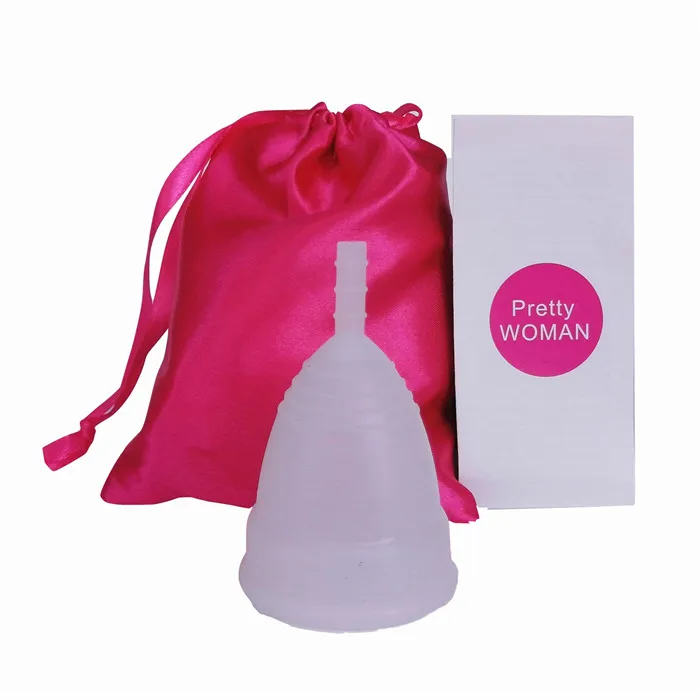 A9-1Cup-1Bag-White Менструальная чашка стерилизатор копа менструальная Женская гигиена Женская менструальная чашка медицинский сорт силикона женщина менструация период чашки - Цвет: A9-1Cup-1Bag-White