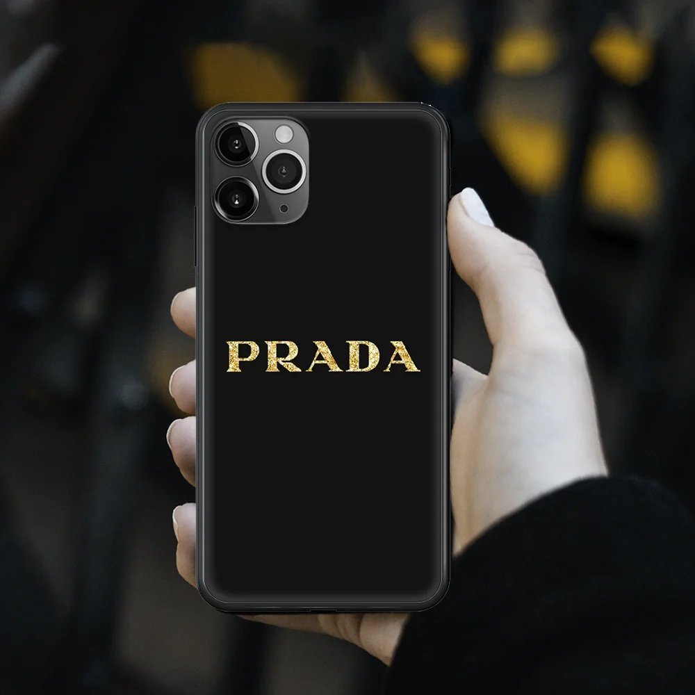 

Italy luxury brand Phone Case cover For iphone 6 6S 7 8 PLUS 12 mini X XR XS 11 PRO SE 2020 MAX black Coque Pretty Bumper 3D