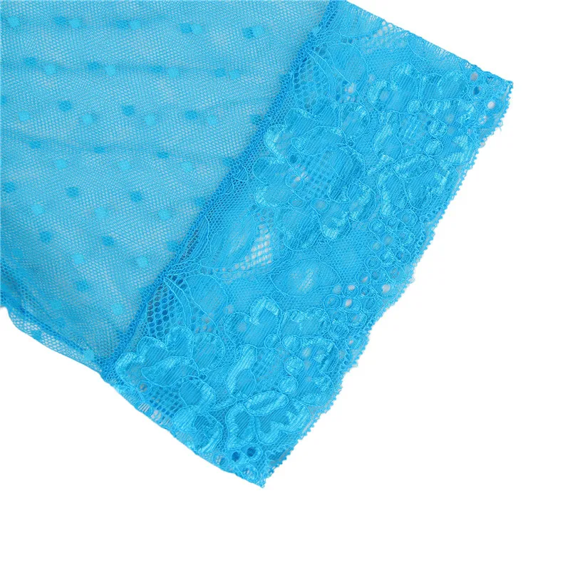 Comeonlover Lace Sleepwear Robe Silk Belt Exotic Night Gown Chemise Patchwork Hot See-through Mesh Sexy Female Plus Size RE80777 |