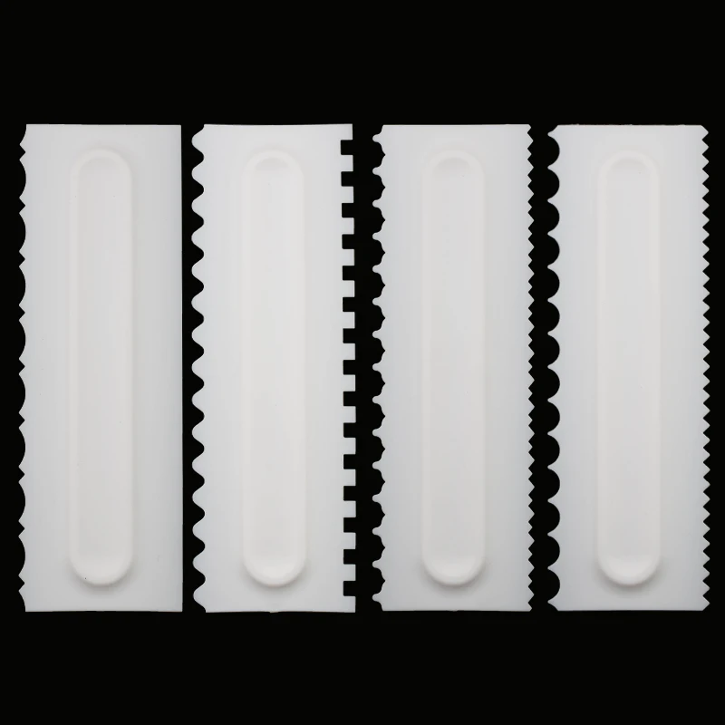 Расческа для украшения тортов кондитерский глазурь скребок торта 6 текстур