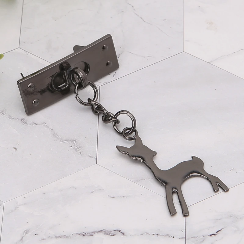 

Deer Pendant Metal Decoration for DIY Handbag Craft Shoulder Bag Hardware LX9F