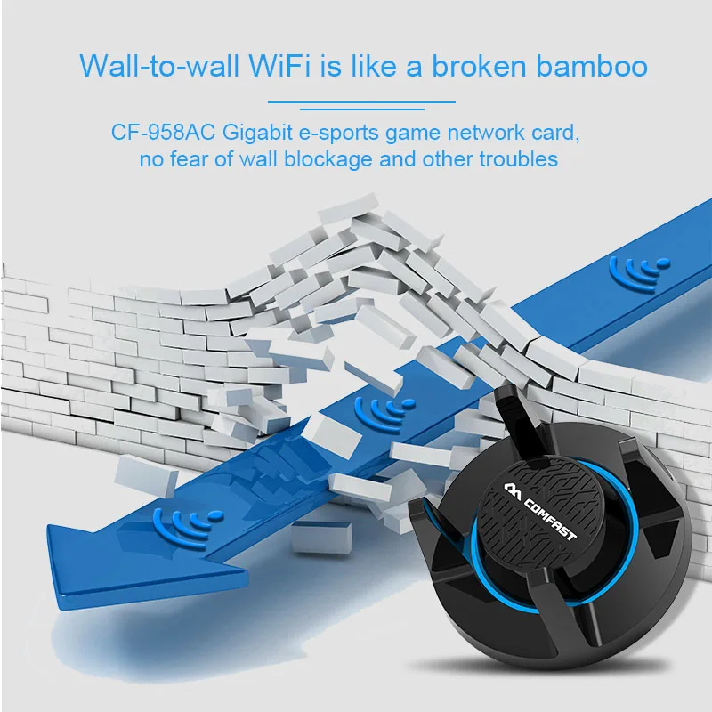 1900 Беспроводная гигабитная E Sports сетевая карта Wi Fi адаптер USB 3 0 Мбит/с