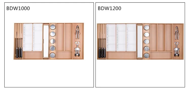 Пользовательские кухня из массива дерева бука столовые приборы палочки для еды Ложка хранения ящика разделительная коробка
