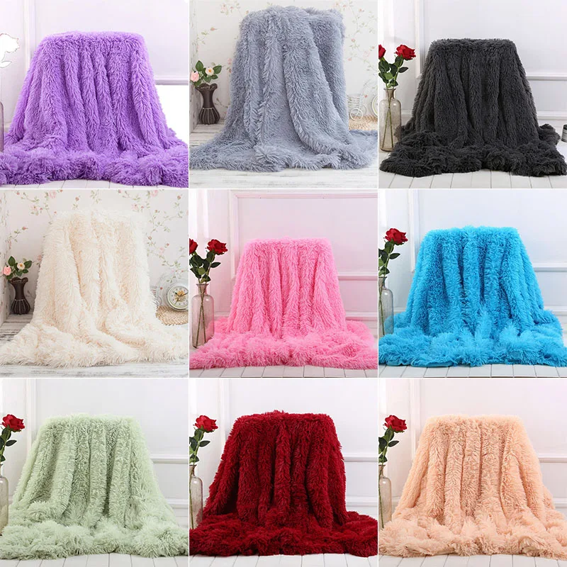 Горячая одеяло мягкий легкий Пушистый Плюшевый теплый постельные