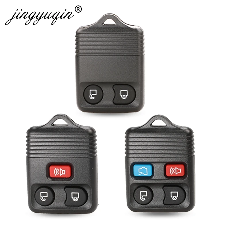 jingyuqin 25pcs / серия 3/4 Кнопки Fob Remote Key Shell для Ford Focus Полный побег Mustang Explorer Lincoln Town