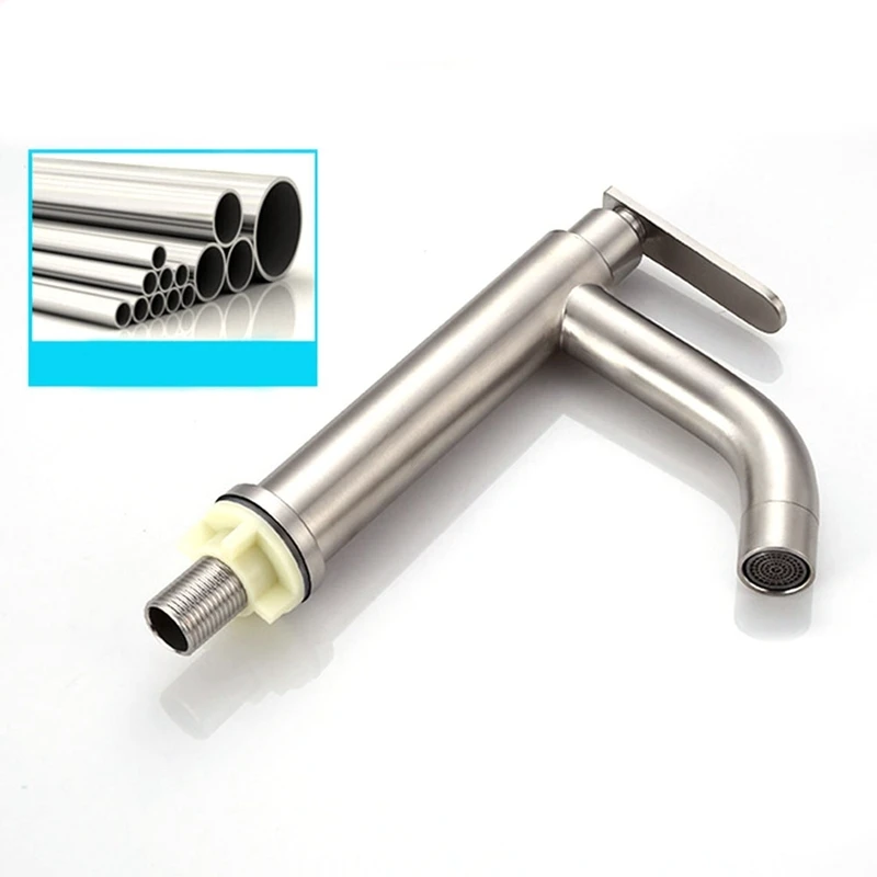 Смеситель для раковины на бортике кухни одиночный холодный туалета мытья