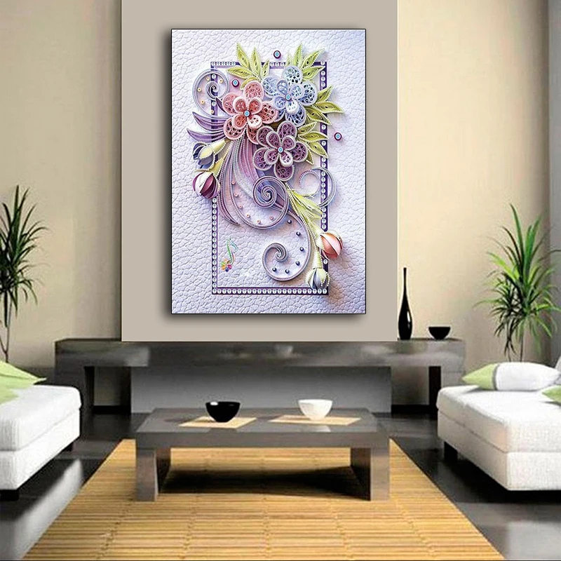 

Алмазная вышивка «Цветы и дерево»