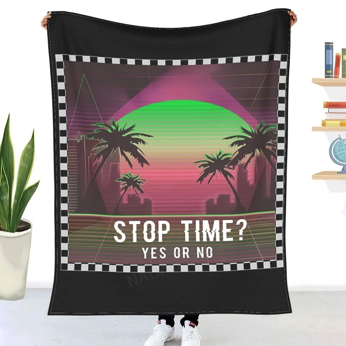 

Stop Time Throw Blanket Sheets on the bed blanket/ on the sofa decorative bedspreads for children throw