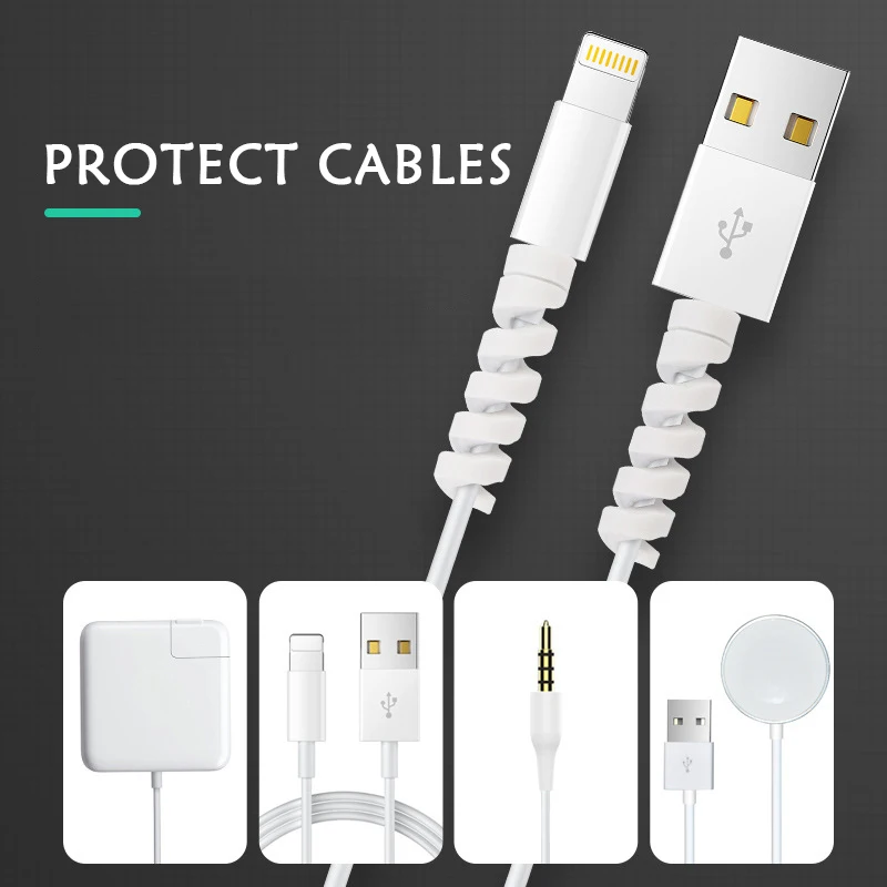 4 шт. силиконовые чехлы для кабелей | Обустройство дома