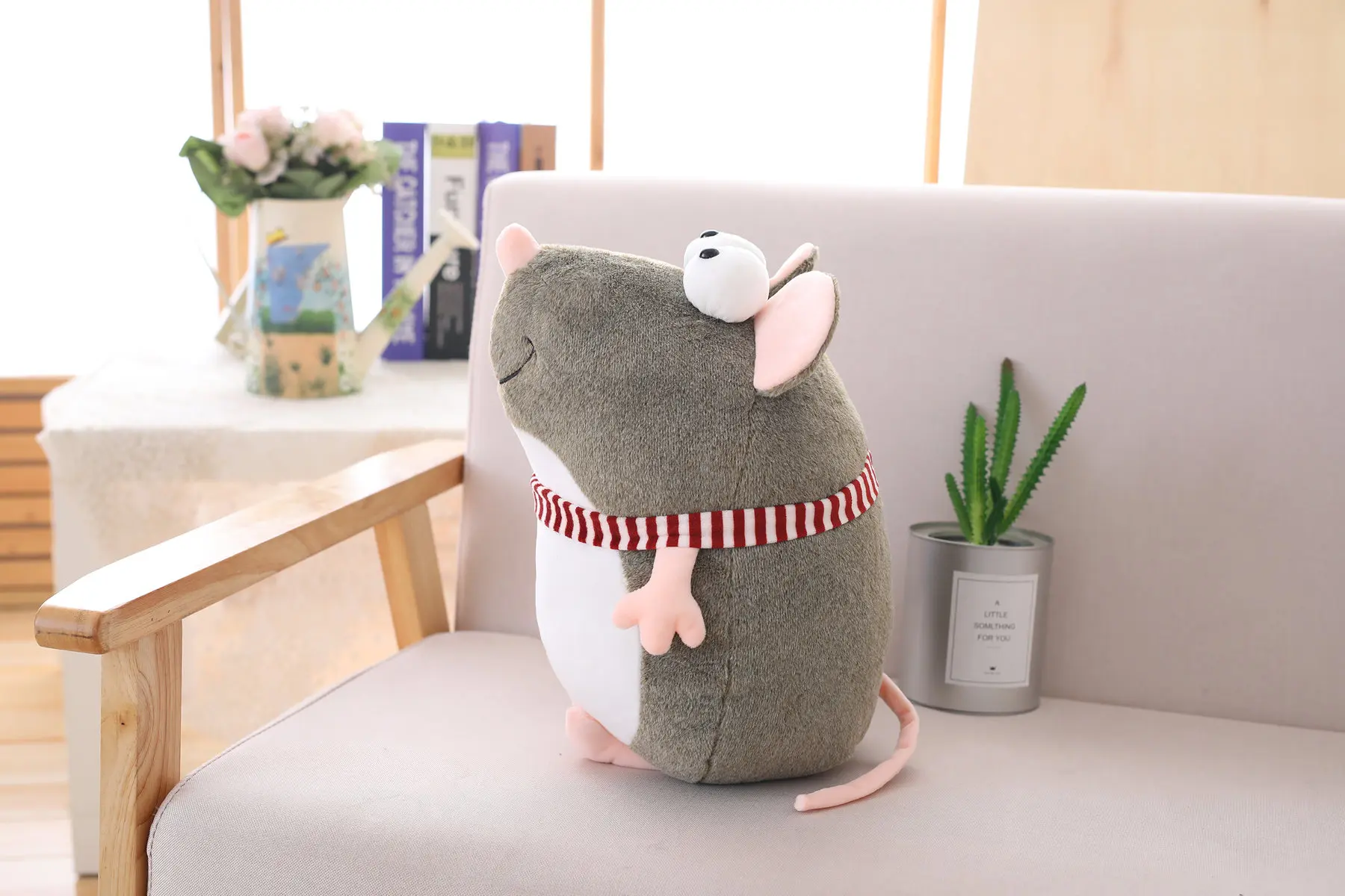1 шт. 20-45 см Милая Толстая серая крыса Подушка чучело Плюшевые игрушки для девочек детские игрушки для мальчиков милая кукла мышка подарок на день рождения