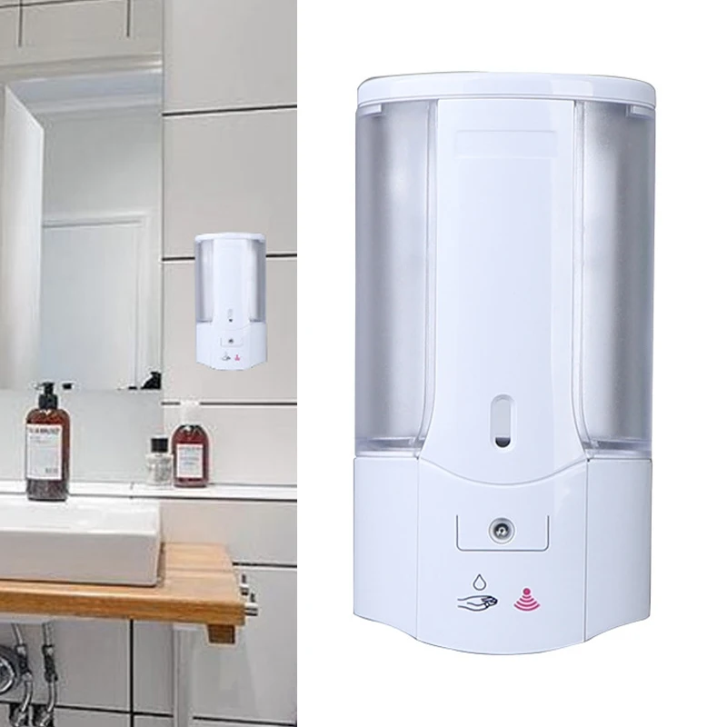 

Automatic Soap Dispenser Touchless Sensor Shampoo Detergent Wall Mounted Sanitary Kitchen Bathroom Hand Sanitizer Dispenser