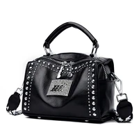 branded trending cross body bag fashion designer pu leather crossbody bags for women 2021 spring womens rivet high handbags