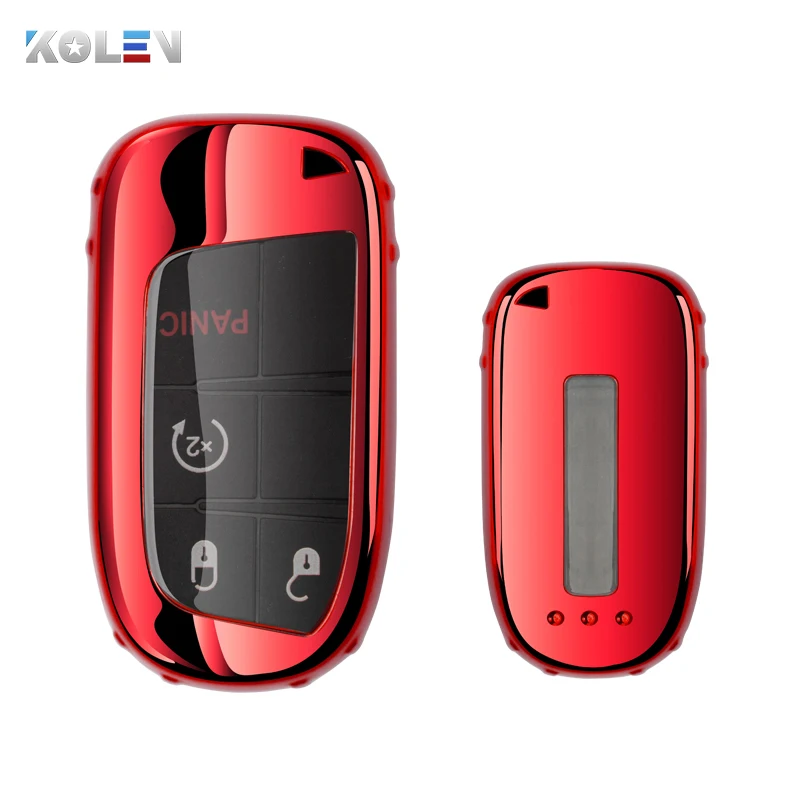 

TPU Car Remote Key Full Cover Case Keychain For Fiat Jeep Renegade Grand Dodge Ram 1500 Journey Charger Dart Challenger Chrysler