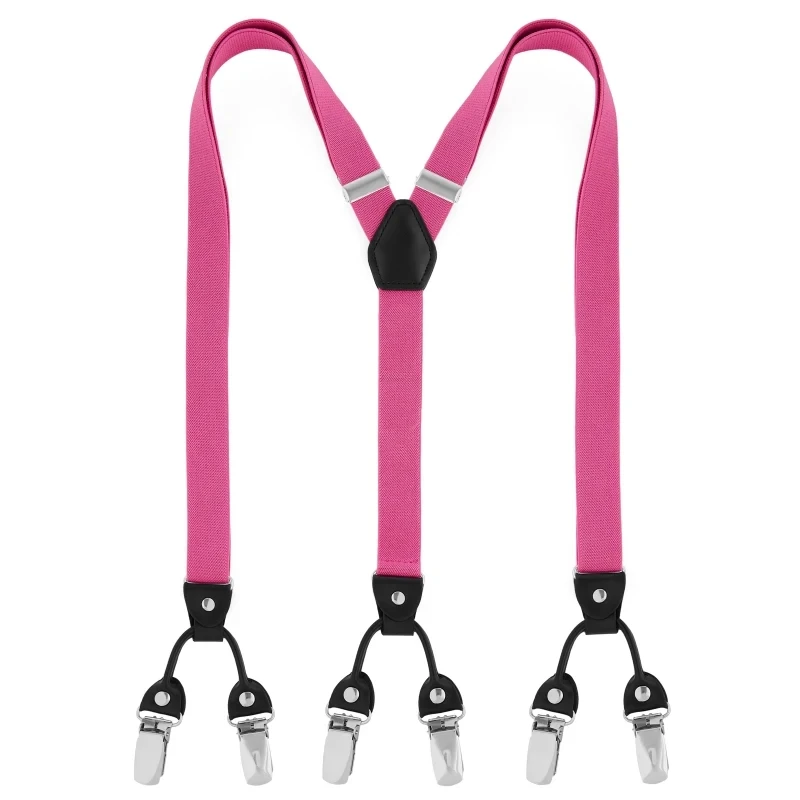 Подтяжки для мужчин и женщин регулируемые зауженные подтяжки с 6 зажимами ширина