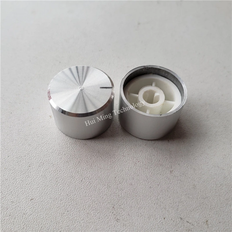 Ручка потенциометра с алюминиевой пластиковой крышкой 22*15*6 мм чёрный D усилитель