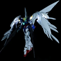 bandai hirm 1100 xxxg 00w0 flying wing gundam zero ew robot action figure for led light set mg213 diy kit no figure model