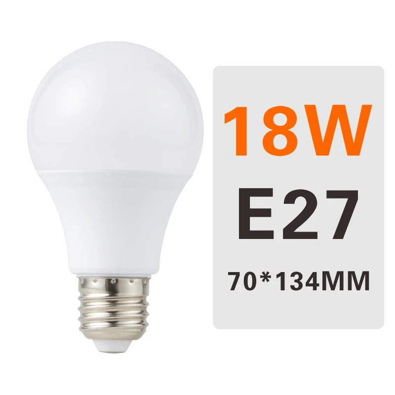18W E27 E27 E14 LED Bulb Lamps 3W 6W 9W 12W 15W 18W 20W Lampada Ampoule Bombilla LED Light Bulb AC 220V 230V 240V Cold/Warm White - Испускаемый цвет: 18W E27