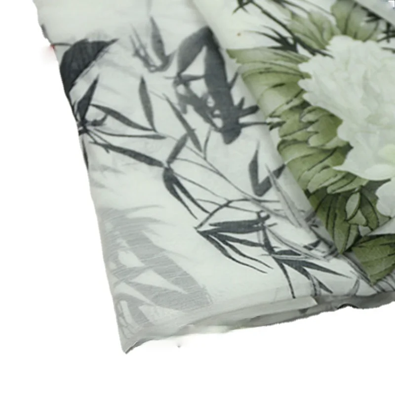 Шифоновая ткань в китайском стиле с принтом шифоновая костюм для косплея одежда