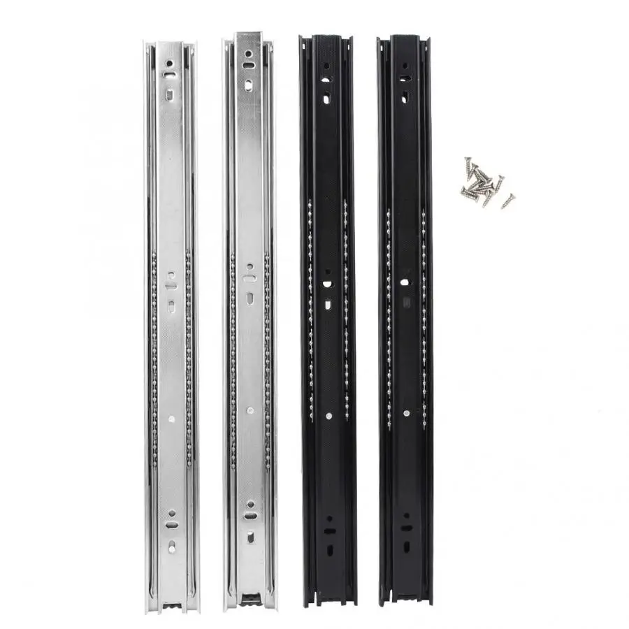 1 пара шарикоподшипник 18 дюймов направляющие для шкафа выдвижного ящика бегунок