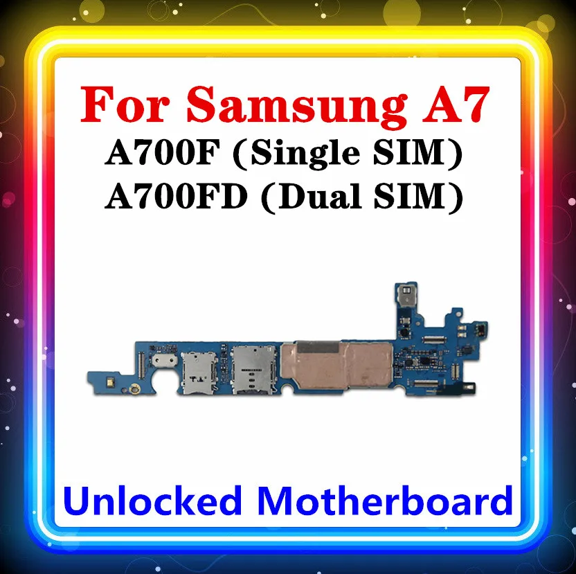 Оригинальная материнская плата для Samsung Galaxy A7 A700F A700FD Android системная логическая