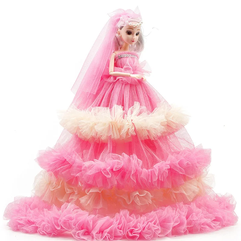 

43CM Wedding Doll Little Girl Toy Holiday Literature Dance Princess Gift Set Vinyl Toys for Children Kids Best Girls Gift S06