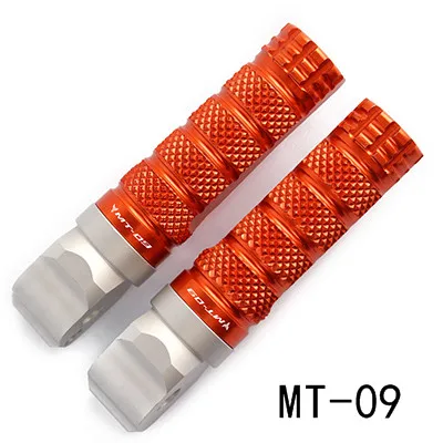 MT-09 orange 1 пара ЧПУ Алюминий мотоциклетные Задние подножки для ног ножная педаль для Yamaha MT07 MT-07 MT 07 MT09 MT-09 MT 09 - Цвет: MT-09 orange