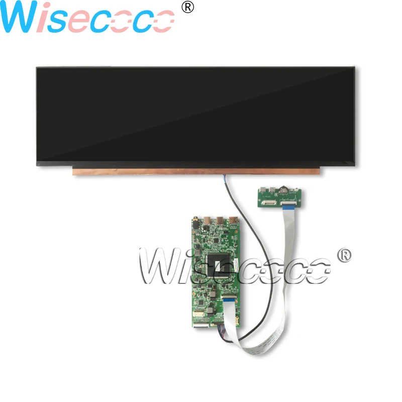 Kaufen 14 Zoll AIDA64 Gestreckt Bar LCD Display 4K 3840*1100 IPS Bildschirm Kapazitiven Touch MIPI Typ-C USB Fahrer Board Für Raspberry PI