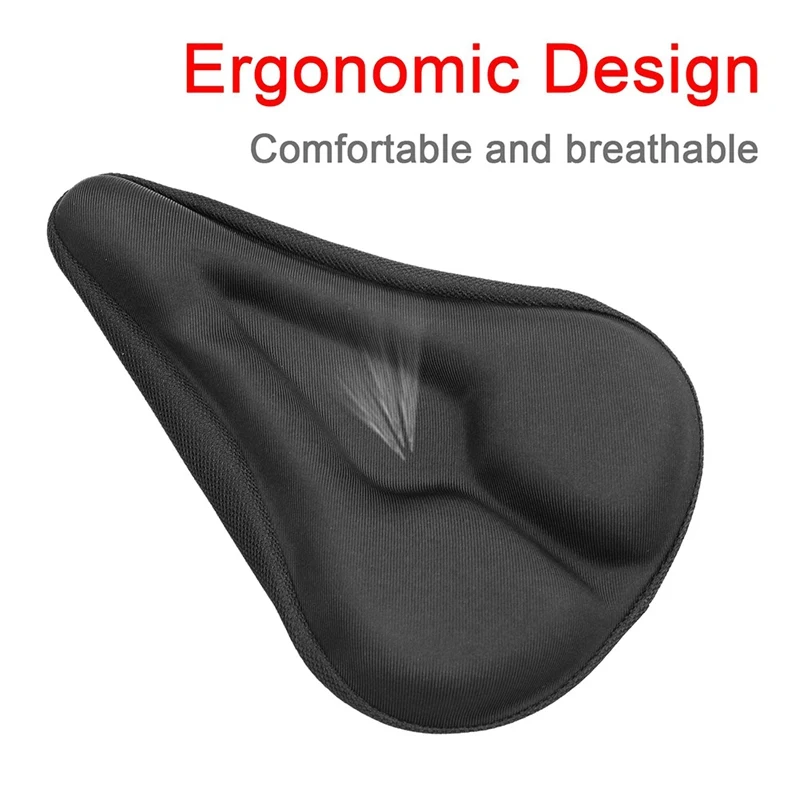Мягкое 3D утолщенное Велосипедное Сиденье дышащее велосипедное седло чехол