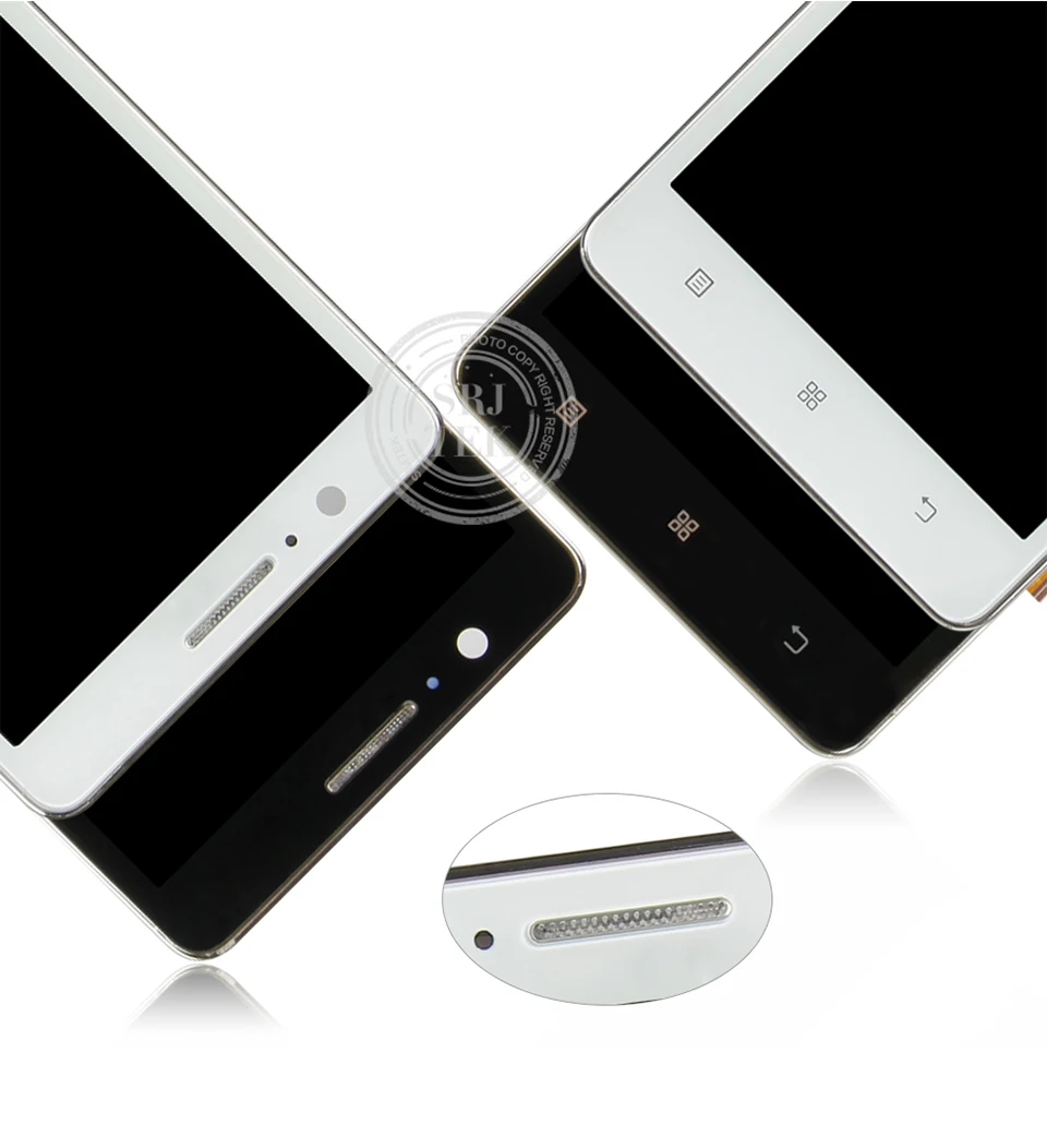 SRJTEK для lenovo A536 сенсорный экран A536 ЖК для lenovo A536 Дисплей Матрица дигитайзер сенсор с рамкой для lenovo A536 стекло