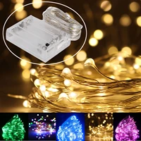 1 10m led battery box silver copper wire string lights waterproof fairy night lights xmas garland party wedding party decor