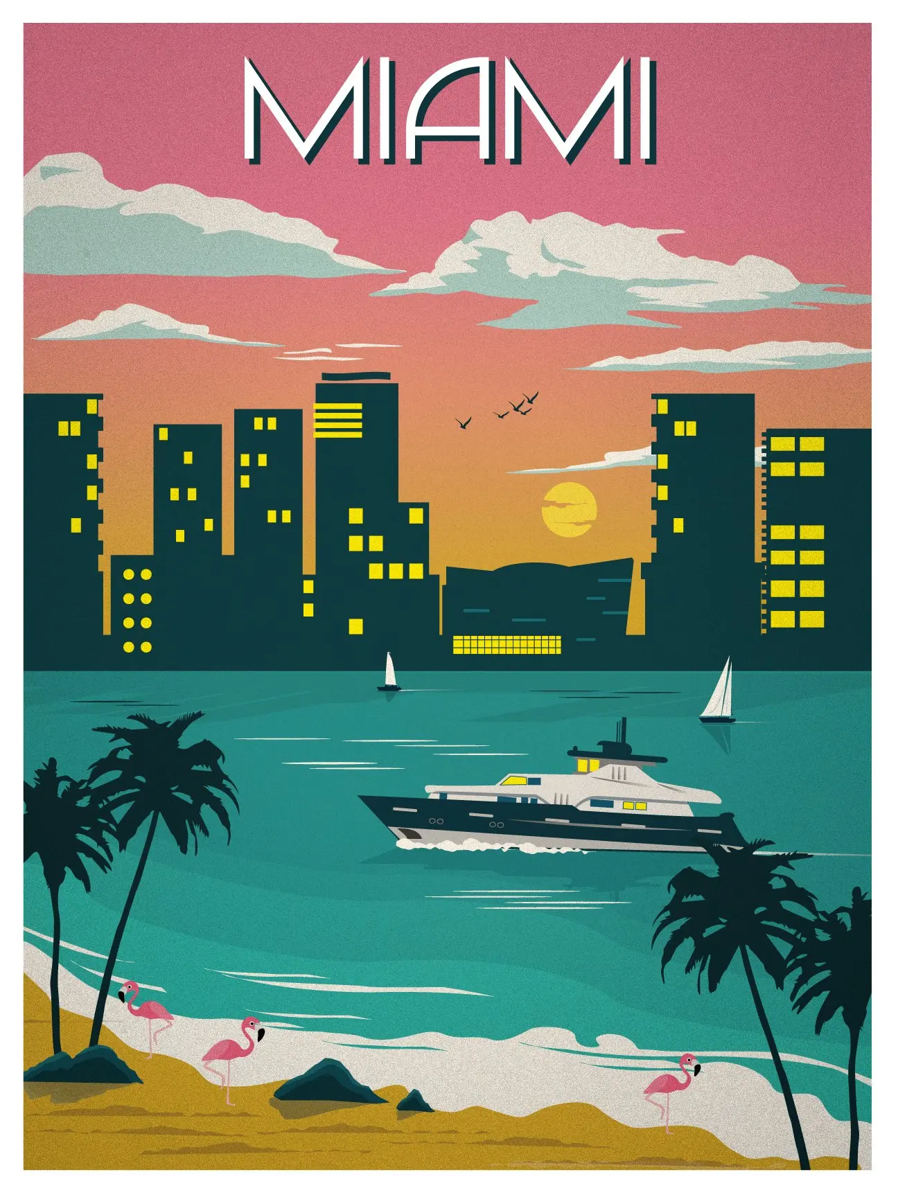 

400X300MM miami_poster_PRINT_UPDATE_FINAL jumbo fridge magnet SFM-0503