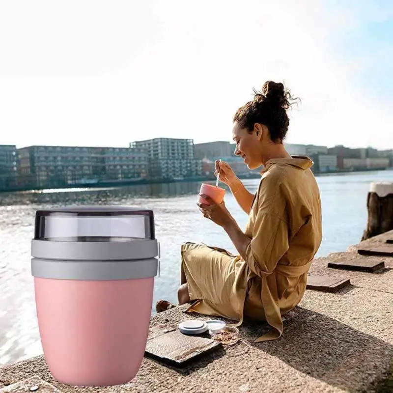 

Outdoor Portable Travel Preservation Bowl Lunch Cup Practical Go Yogurt Nut Dessert Preservation Cup Tableware