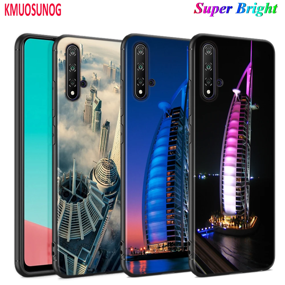 

Silicone Cover Dubai City for Huawei P Smart Z S Plus 2019 2020 Nova 2i 2 Lite 3 3e 4 4e 5 5i 5T 7i Phone Case